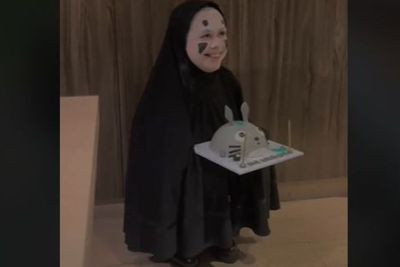 Wanita Ini Viral Disulap Jadi Hantu Jepang saat Bridal Shower, Hasilnya Wow 