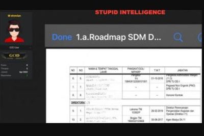 Data Pegawai BIN Diduga Bocor, Ada Pesan dari Hacker: Stupid Intelligence
