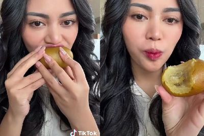 Gak Pake Dikupas, Rachel Vennya Makan Kiwi Sekulit-kulitnya, Warganet: Kiwi Kita Beda Buna