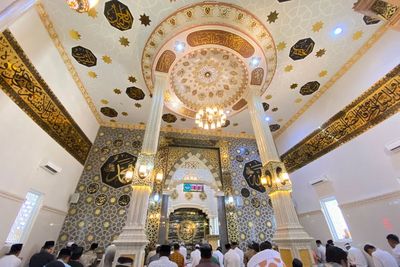 Mewah! Masjid Ini Dibangun Pakai Dana Pribadi Rp5 Miliar, Ornamennya dari Italia dan Mesir