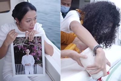 Emosi Dee Lestari Ikut Larung Abu Jenazah Reza Gunawan di Ancol: Perjalananmu Rampung