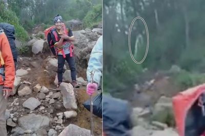 Momen Pendaki Rekam Sosok Putih Seram saat Turun Gunung Sindoro di Jateng, Bikin Merinding