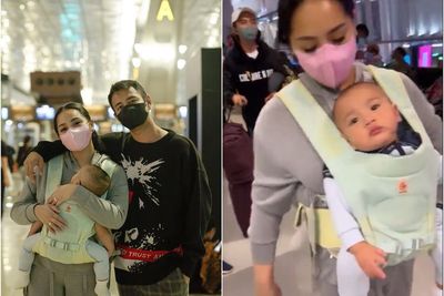 Nagita Slavina Pakai Setelan Simpel ke Amerika Bikin Salfok: Kok Murah Tumben