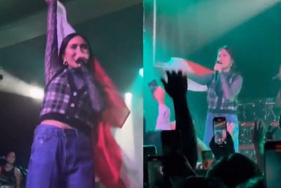 NIKI Kibaskan Merah-Putih saat Konser di Amerika, Netizen: Emang Boleh Bendera Digituin?