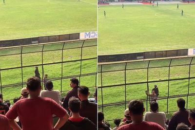 Diteriaki Sambo oleh Suporter Bola, Polisi Ini Balas dengan Lambaian Tangan
