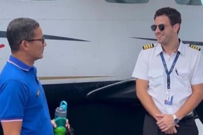Momen Sandiaga Kenalkan Keindahan Pagar Alam, Tapi Netizen Malah Salfok ke Pilot Ganteng