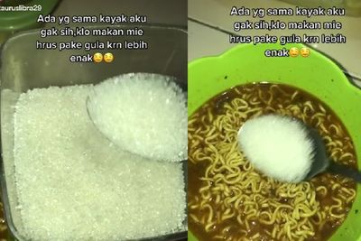 Buset! Muncul Lagi Sekte Baru Makan Mie Instan, Kali Ini Dicampur Gula: Auto Diabet