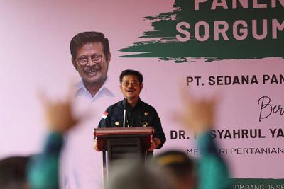 Panen Sorgum di Jombang, Mentan SYL Ajak Mengkselerasi Ketahanan Pangan Nasional