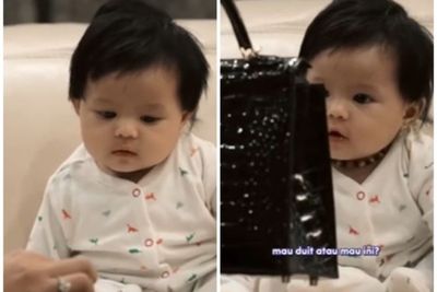 Reaksi Lucu Ameena Anak Aurel Disuruh Pilih Tas Hermes atau Uang, Endingnya Plot Twist