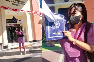 Viral Wanita Lompat Kegirangan Usai Terima Akta Cerai: Senengnya Melebihi Pas Nikah Say!