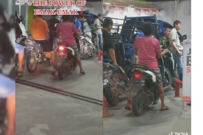 Antrian SPBU Mengular, Emak-emak Ini Nekat Nyelak Antrian, Netizen: Bukan Emak Gua!