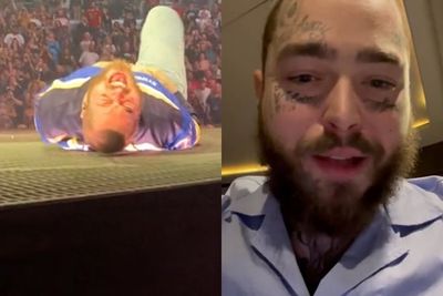 Post Malone Minta Maaf ke Fans Pasca Jatuh saat Konser, Janji Beri Penampilan Terbaik