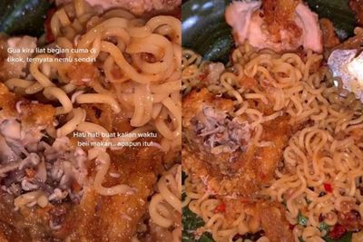 Kaget, Pria Ini Temukan Ulat di Makanannya, Geli! Banyak Banget sampai Beranak Pinak