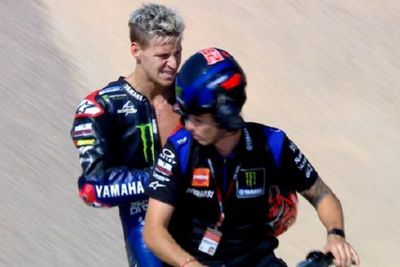 Fabio Quartararo Alami 2 Kali Kecelakaan di MotoGP Aragon, Alami Luka Serius di Perut