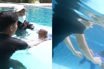 Momen Baby Moana Nyelam Gak Dipegangin Suami Ria Ricis Bikin Ngeri: Masih Bayi Banget