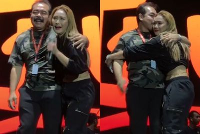 Momen Mas Adam Diajak Inul Daratista Naik ke Atas Panggung, Disambut Meriah Penggemar