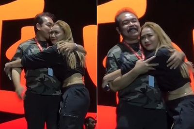 Adam Suseno Sweet Peluk Inul Daratista di Panggung Auto Bikin Iri: Kelihatan Cinta Banget
