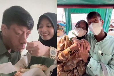 Kemesraan Surya Manurung Bersama Sang Istri Pasca Menikah, Suap-suapan dan Jalan-Jalan