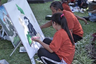 Kenalkan Situs Sejarah, Seniman Solo Gelar Kegiatan Melukis Bersama