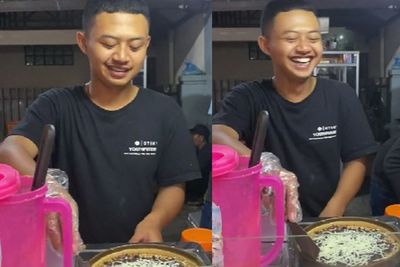 Bikin Salfok! Pedagang Leker Ini Mirip Banget Bastian Steel: Babas Alih Profesi