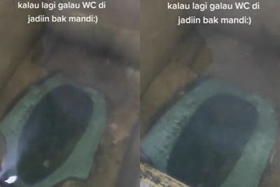 Viral Penampakan Kloset di Dalam Bak Mandi, Netizen Bingung: Di Luar Nalar Cuy!