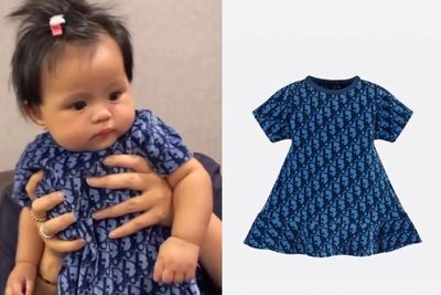 Imutnya Gaya Ameena Pakai Dress Branded Harga Selangit, Netizen: Gaji Onty 2 Bulan Nak
