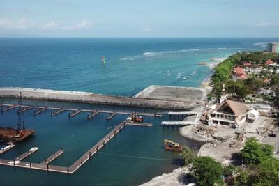 Penampakan Pembangunan Pelabuhan Segitiga Emas Bali yang Hampir Selesai