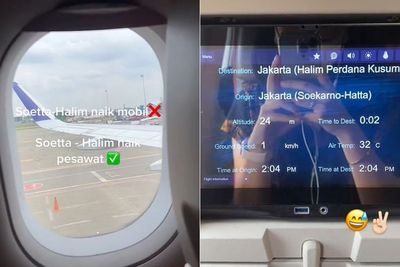 Viral Wanita Naik Pesawat dari Bandara Soetta-Halim, Netizen: Kelamaan Nunggu Boarding