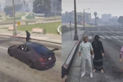 Kocak! Lagi Asyik Main GTA V, Streamer Ini Malah Ketemu Joko Kendil