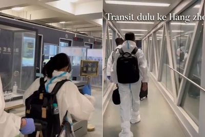 Pandemi Reda, Wanita Ini Tetap Pakai APD saat Terbang ke China dan PCR Setiap Hari
