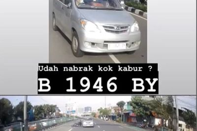 Pengendara Xenia Diduga Sengaja Tabrakkan Mobil ke Pemotor Hingga Celaka Lalu Kabur