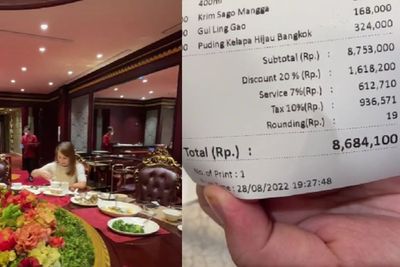 Makan di Restoran Mewah, Wanita Ini Ngaku Habis Rp8,6 Juta, Netizen Auto Adu Nasib