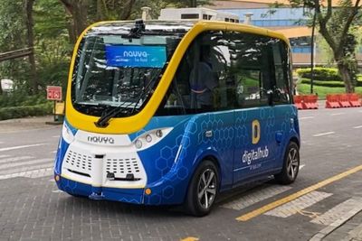 Keren! Ada Mobil Listrik Tanpa Sopir di BSD, Bisa Angkut 15 Penumpang, Naiknya Gratis