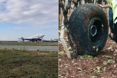 Detik-detik Roda Pesawat Boeing 747 Lepas saat Baru Saja Take Off