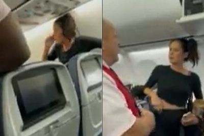 Viral Wanita Ngamuk Dalam Pesawat sampai Lempar Botol Minum ke Penumpang