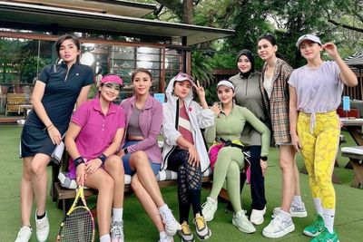 Gaya Aurel Hermansyah Abis Main Tenis Bareng Ashanty, Titi Kamal dkk, Sosialita Abis!