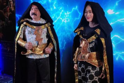Ketika Adam & Inul Daratista Didandanin ala Black Adam saat Nobar, Netizen: Couple Goals!