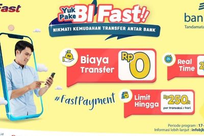 Praktisnya Transfer Dana Lewat BI Fast, Ada Promo Nol Rupiah dari Bank BJB