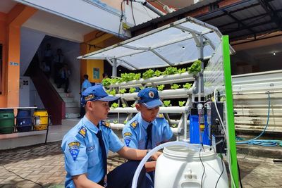 Keren, Siswa SMK di Ponorogo Mampu Bikin Alat Pemurni Limbah Air Hidroponik