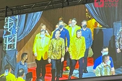 Presiden Jokowi Hadiri Puncak Perayaan HUT Ke-58 Golkar, Begini Suasananya