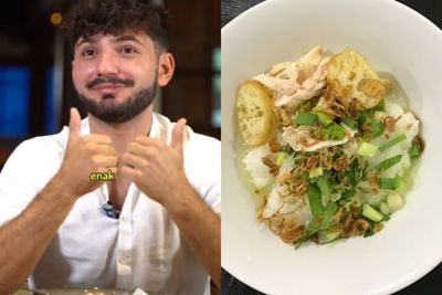 Reaksi Bule Nyobain Bubur Ayam Jadi Menu Sarapan, Sarapan Apa Seenak Ini?