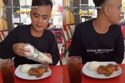 Aksi Nekat Pria Bawa Nasi Tambahan dari Rumah saat Makan di Restoran, Publik Ikut Mengaku