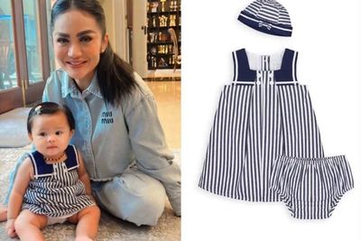 Ameena Cute Abis Pakai Dress Stripe Ketemu Gemmi Krisdayanti, Nyesek pas Tau Harganya