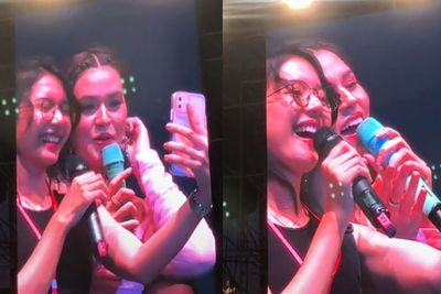 Raisa Panggil Fans ke Atas Panggung Tantang Telepon Mantan, Dinyanyiin Mantan Terindah