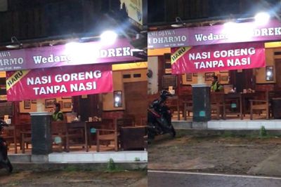 Buset! Warung Ini Jual Nasi Goreng Tanpa Nasi, Netizen Jadi Bingung dan Baper