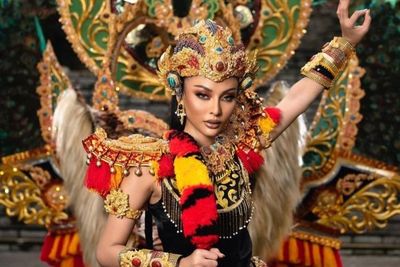Begini Piawainya Andina Julie Pamer Kostum Reog Ponorogo di Miss Grand Internasional 2022