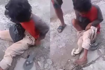 Viral Pengemis di Bekasi Pura-pura Kaki Buntung, Kedok Terbongkar saat Dipaksa Buka Celana