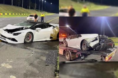 Ikuti Event Drag Race, Lamborghini Huracan Ini Alami Kecelakaan Hebat!
