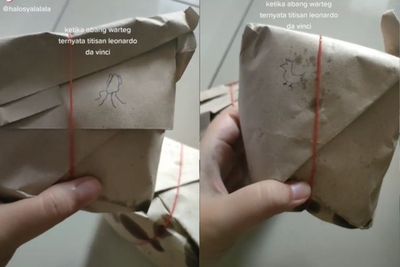 Beda dari Biasanya, Pemilik Warteg Ini Lakukan Cara Unik untuk Kode di Bungkusan Nasi
