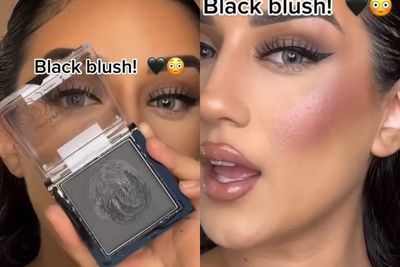 Viral Uji Coba Blush On Warna Hitam, Gak Usah Takut Pipi Mirip Arang Gosong